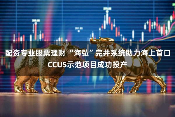 配资专业股票理财 “海弘”完井系统助力海上首口CCUS示范项目成功投产